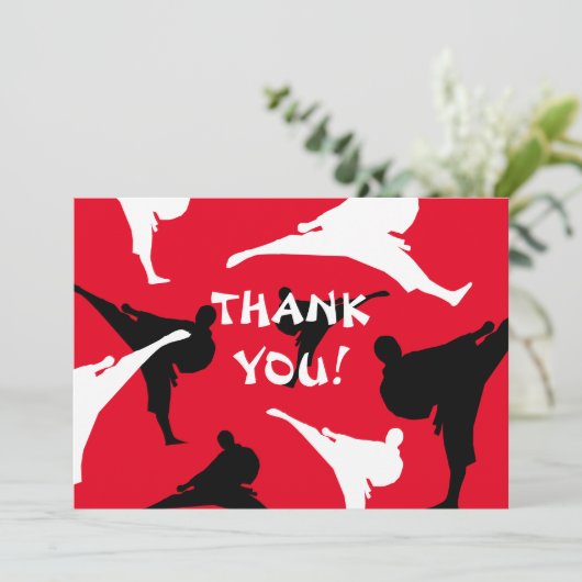 感謝してい来空手の誕生会に行く サンキューカード (スタンド正面)