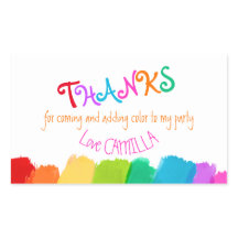 感謝してい来絵を描のパーティーシール