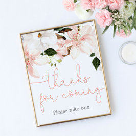 感謝してい来赤面ピンクフローラ ポスター