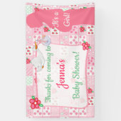 感謝してい来Baby Shower Banner 横断幕 (縦)