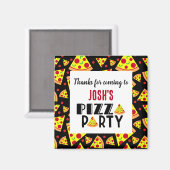 感謝してい来Kids Pizza Birthday Party Fever マグネット (正面/裏面)