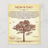 感謝してい母とパパの贈り物、母/父の日の贈り物 チラシ (正面)