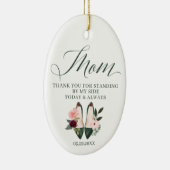 感謝してい母 |サイドウォーターカラーヒールで立つ セラミックオーナメント (右)