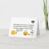 感謝してい決して取り扱わないもの生き延びに サンキューカード (正面)