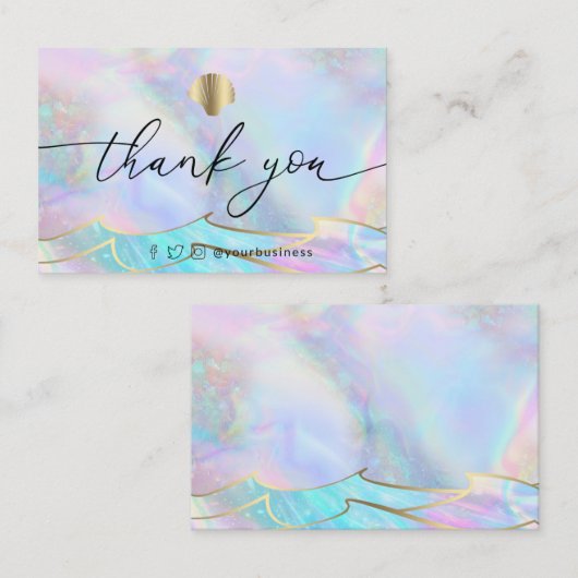 感謝してい海波 名刺 (正面/裏面)