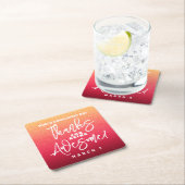 感謝してい為に素晴らし!世界賛辞の日 スクエアペーパーコースター (インサイチュ)