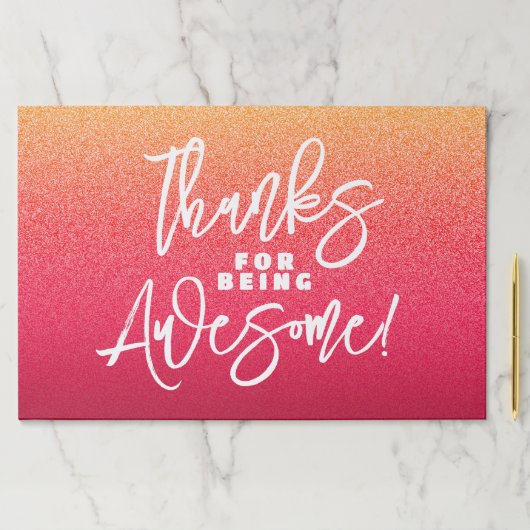 感謝してい為に素晴らし!世界賛辞の日 ペーパーパッド (インサイチュ)