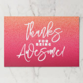 感謝してい為に素晴らし!世界賛辞の日 ペーパーパッド (正面)