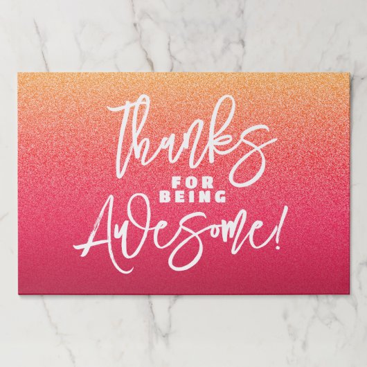 感謝してい為に素晴らし!世界賛辞の日 ペーパーパッド (正面)