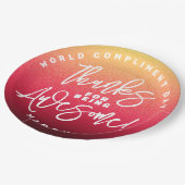 感謝してい為に素晴らし!世界賛辞の日 ペーパープレート (アングル)