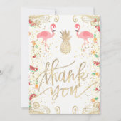 感謝してい熱帯の装飾 招待状 (正面)