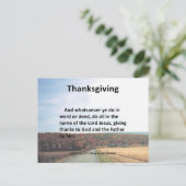 感謝してい父に感謝のコロッサイ人への3:17 シーズンポストカード (スタンド正面)