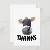 感謝してい牛顔 サンキューカード (正面/裏面)