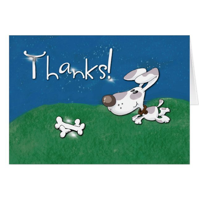 感謝してい犬 (正面横)