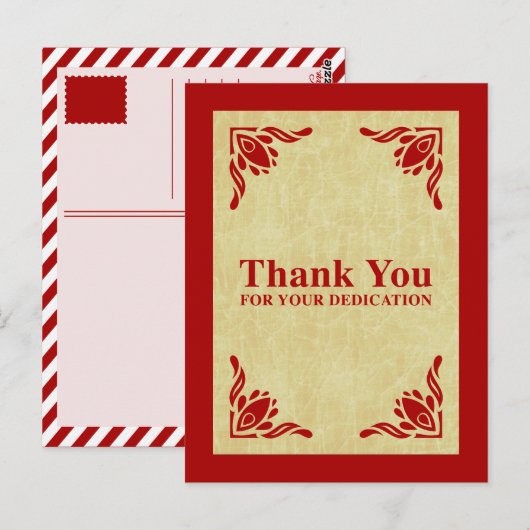 感謝してい献身 ポストカード (正面/裏面)