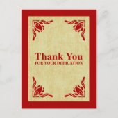 感謝してい献身 ポストカード (正面)