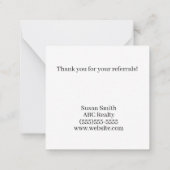 感謝してい瓜のお客さま ノートカード (裏面)