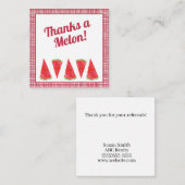 感謝してい瓜のお客さま ノートカード (正面/裏面)