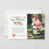 感謝してい瓜 |スイカ誕生日ありがとう サンキューカード (正面)