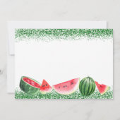 感謝してい甘いスイカ誕生日写真 サンキューカード (裏面)