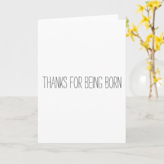 感謝してい生まれ生誕生日 カード (黄色い花)