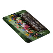 感謝してい白モダンタイポグラフィ写真結婚の マグネット (右側)