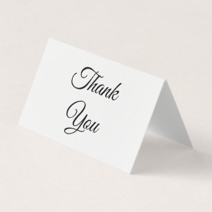 感謝してい白黒折りエレガントカード
