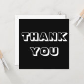 感謝してい白黒 カード (正面/裏面インサイチュ)