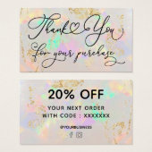 感謝してい白opal (正面&裏面)