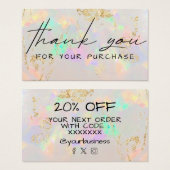 感謝してい白opal (正面&裏面)