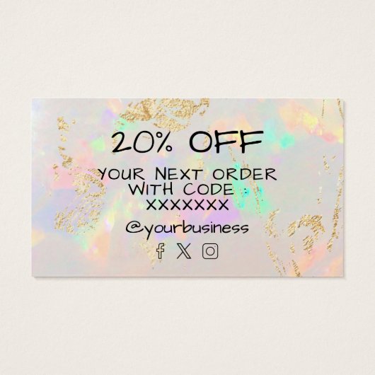 感謝してい白opal (裏面)