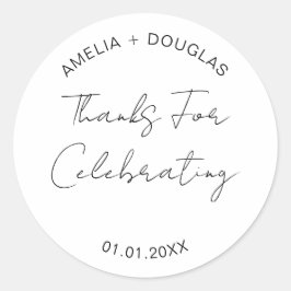 感謝してい祝の歓迎結婚バッグ ラウンドシール