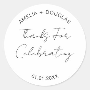 感謝してい祝の歓迎結婚バッグ ラウンドシール