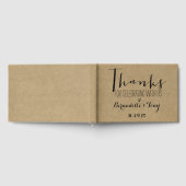 感謝してい祝一緒に！クラフト結婚ズ ゲストブック (全面)