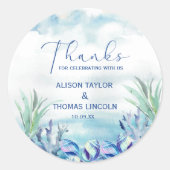 感謝してい祝一緒に！サマー結婚ズ ラウンドシール (正面)