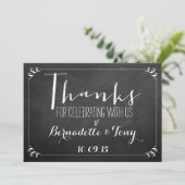 感謝してい祝一緒に!結婚感謝 招待状 (スタンド正面)