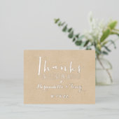 感謝してい祝一緒に！結婚感謝 箔招待状ポストカード (立ち正面)