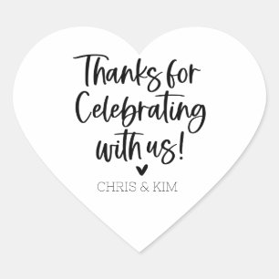 感謝してい祝米国のハート・ステッカー ハートシール