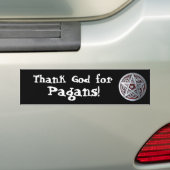 感謝してい神よ! バンパーステッカー (車上)