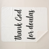 感謝してい神 シェルパブランケット (正面(横))