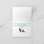 感謝してい私のフェレット気にを取って サンキューカード (内部)