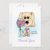 感謝してい私の犬のフラットサンキューカード サンキューカード (正面/裏面)