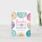 感謝してい穴 |パーソナライズされたドーナツ サンキューカード (正面)