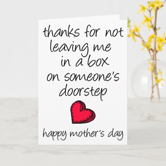 感謝してい箱に入離れれて僕を呼ばないのは母の日 カード (黄色い花)