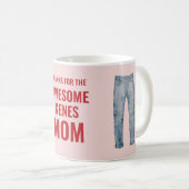 感謝してい素晴らし母の日 コーヒーマグカップ (正面右)