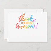 感謝してい素晴らし シーズンポストカード (正面/裏面)