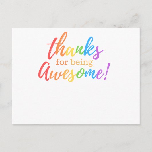 感謝してい素晴らし シーズンポストカード (正面)