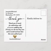 感謝してい結婚お前の仲間カスタムだ ポストカード (裏面)