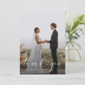 感謝してい結婚の写真カード サンキューカード (スタンド正面)