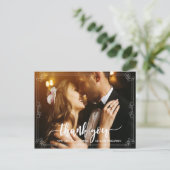 感謝してい結婚の写真パーソナライズされたカード ポストカード (スタンド正面)